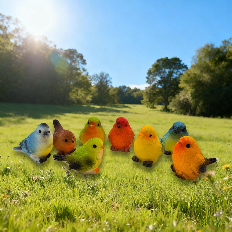 HYSTYLE 22pcs Bird Decorative Figurines, Simulation Miniature Bird Figurines for Fairy Garden Micro Landscape Decoration - Image 5